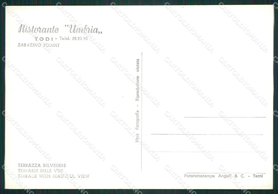 Perugia Todi Foto FG cartolina ZK4683 – retro