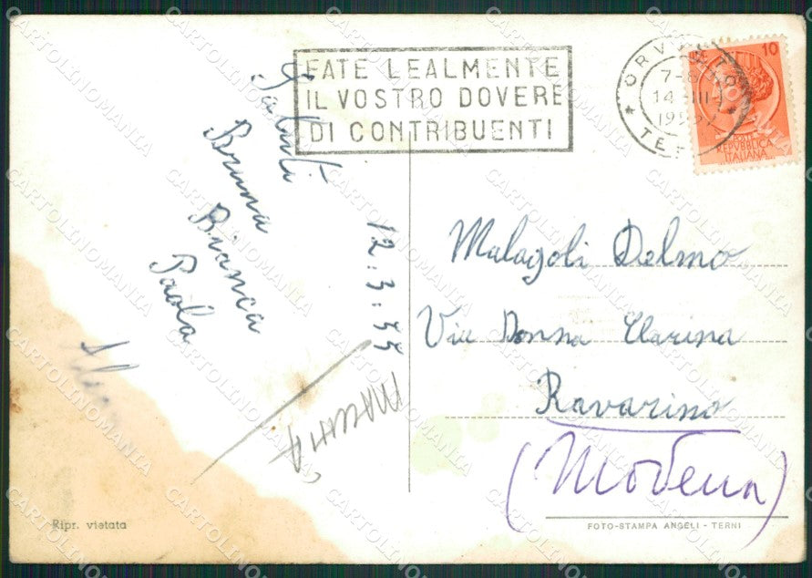 Terni Orvieto Caserma MACCHIA Foto FG cartolina ZK4686 – retro