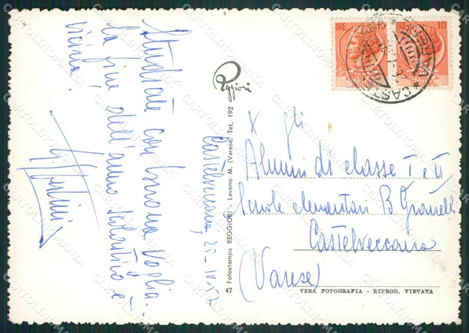 Varese Castelveccana Caldè Battello Foto FG cartolina ZK4698 – retro