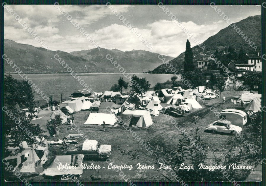 Varese Pino Zenna Campeggio Auto Foto FG cartolina ZK4704 – fronte