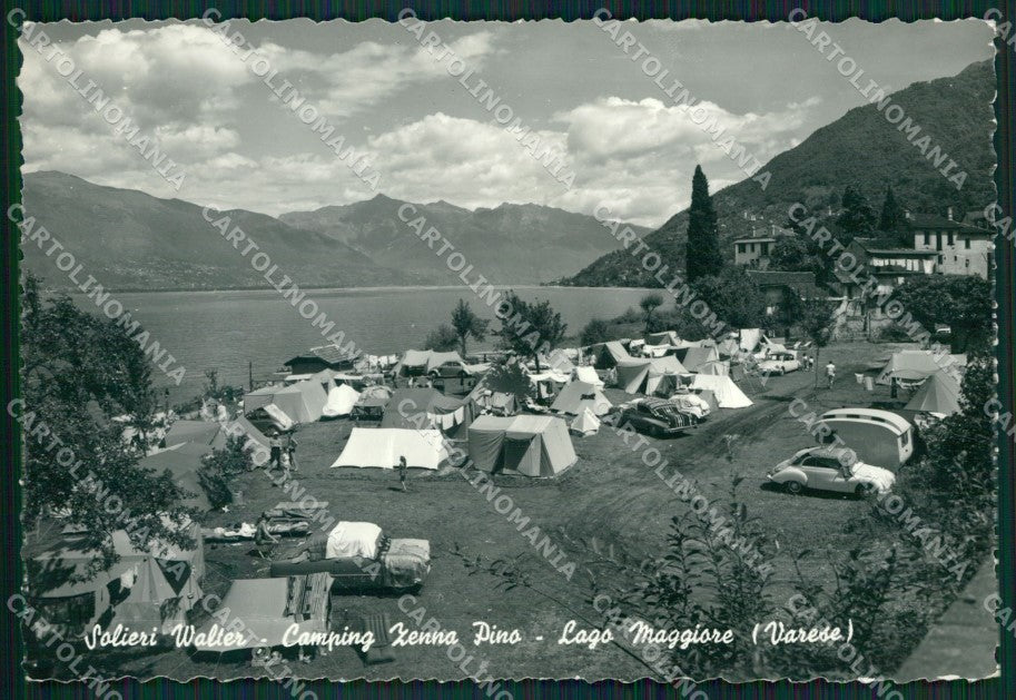 Varese Pino Zenna Campeggio Auto Foto FG cartolina ZK4706 – fronte