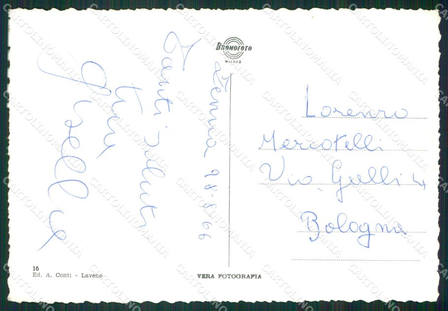 Varese Pino Zenna Campeggio Auto Foto FG cartolina ZK4706 – retro