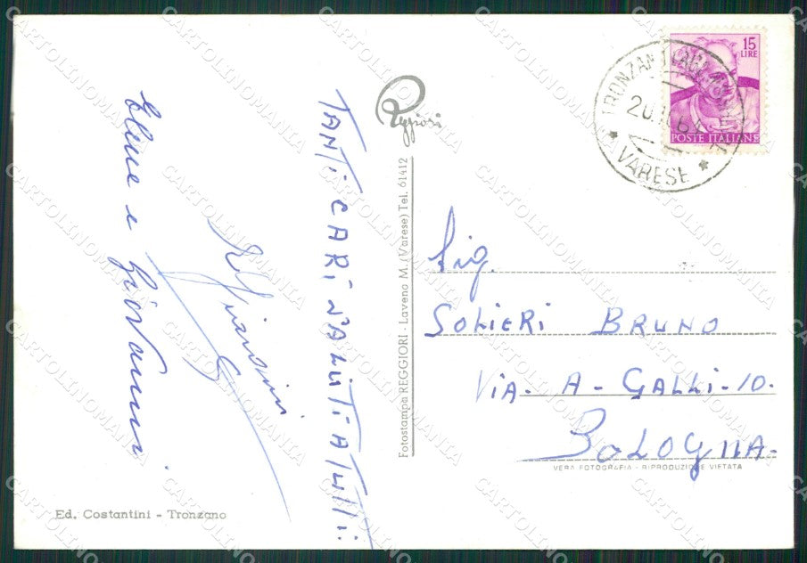 Varese Tronzano Bassano Foto FG cartolina ZK4710 – retro