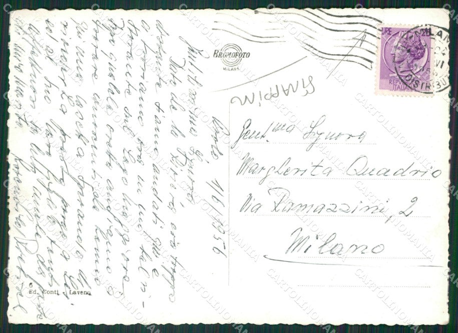 Varese Leggiuno Arolo STRAPPINO Foto FG cartolina ZK4716 – retro