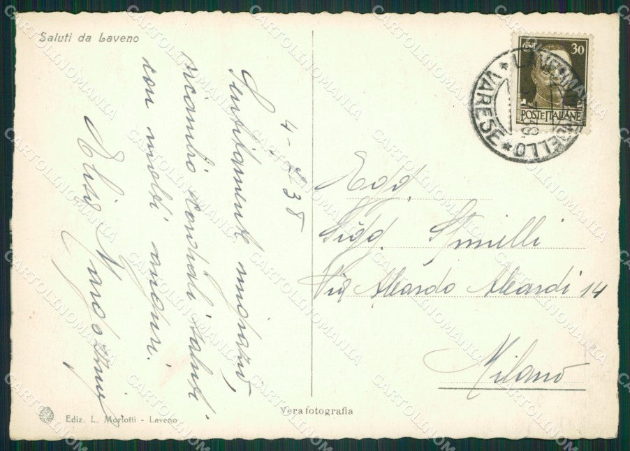 Varese Laveno Foto FG cartolina ZK4730 – retro