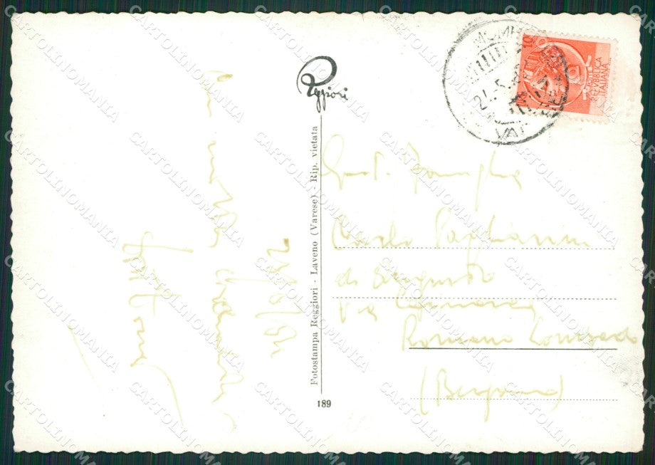 Varese Laveno Battello PIEGA Foto FG cartolina ZK4747 – retro