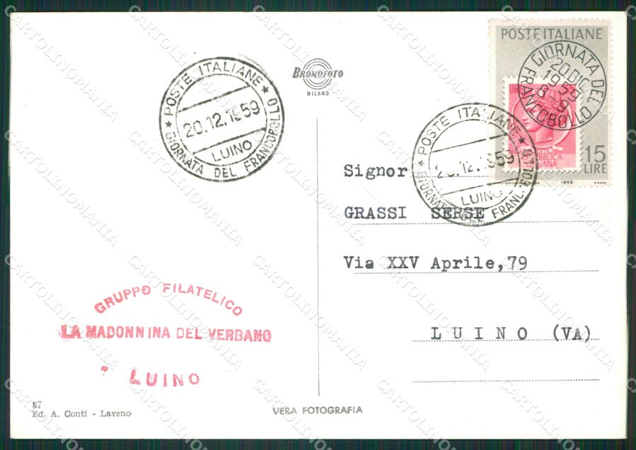 Varese Luino Ricordo di Foto FG cartolina ZK4770 – retro