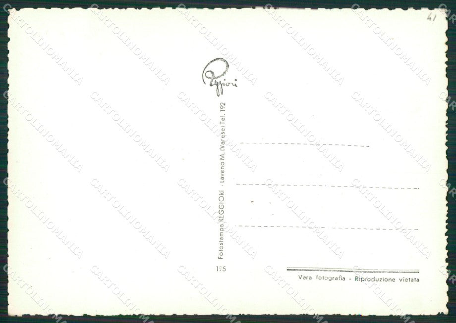 Varese Laveno Mappa PIEGHINA Foto FG cartolina ZK4780 – retro