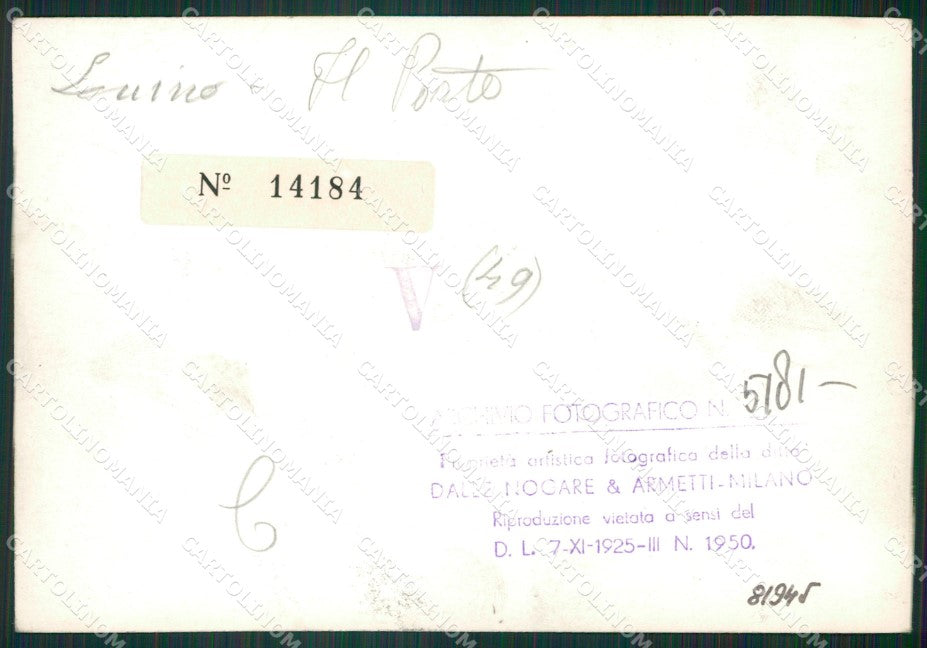 Varese Luino Battello BOZZA Foto FG cartolina ZK4796 – retro