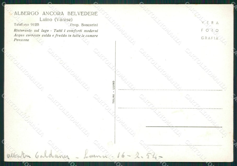 Varese Luino Foto FG cartolina ZK4800 – retro