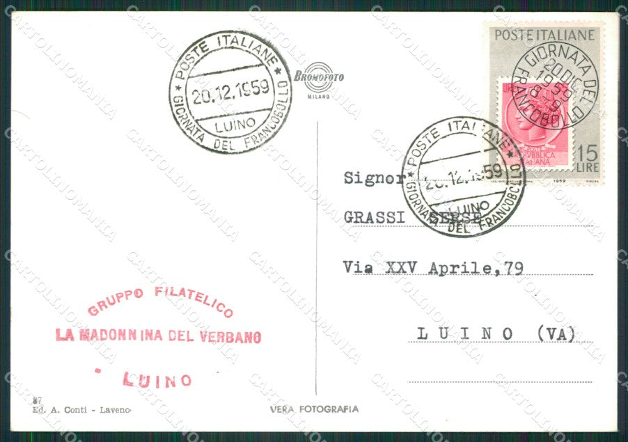 Varese Luino Ricordo di Foto FG cartolina ZK4820 – retro