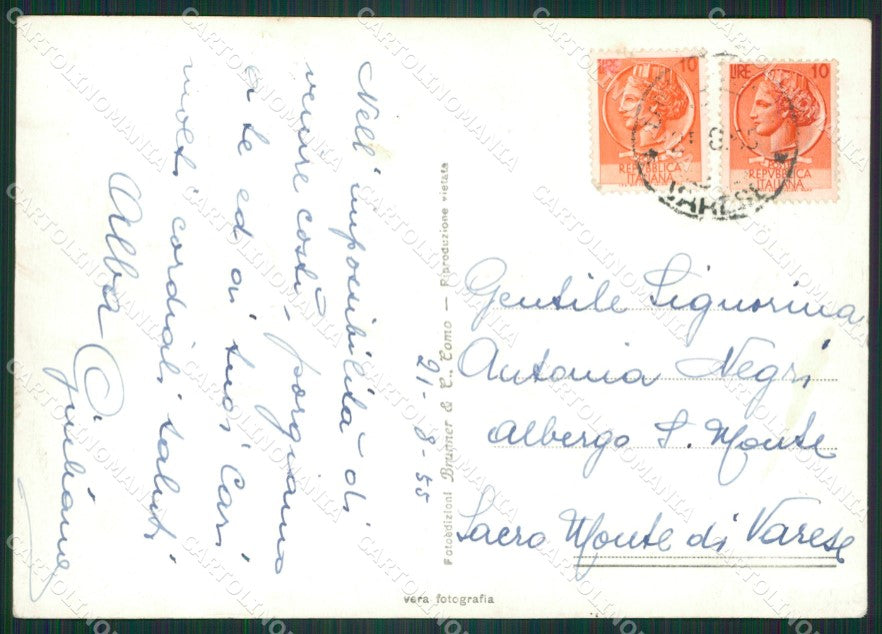 Varese Luino Banca Popolare di Foto FG cartolina ZK4845 – retro