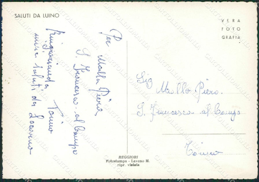 Varese Luino Foto FG cartolina ZK4862 – retro