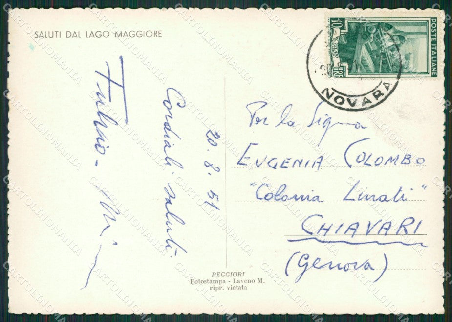 Varese Luino ? Battello Foto FG cartolina ZK4863 – retro