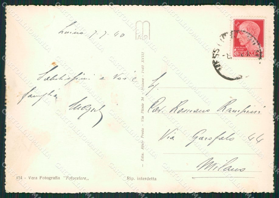 Varese Luino Battello ABRASA Foto FG cartolina ZK4874 – retro