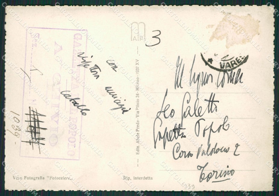 Varese Luino Battello Foto FG cartolina ZK4875 – retro