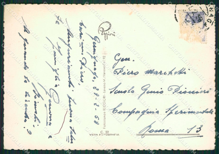 Varese Luino PIEGHINA Foto FG cartolina ZK4919 – retro