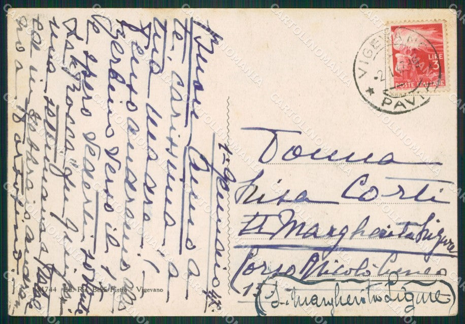Pavia Vigevano FG cartolina ZK4931 – retro