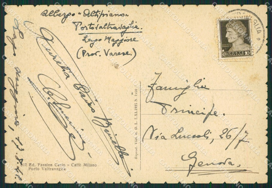Varese Porto Valtravaglia FG cartolina ZK4939 – retro