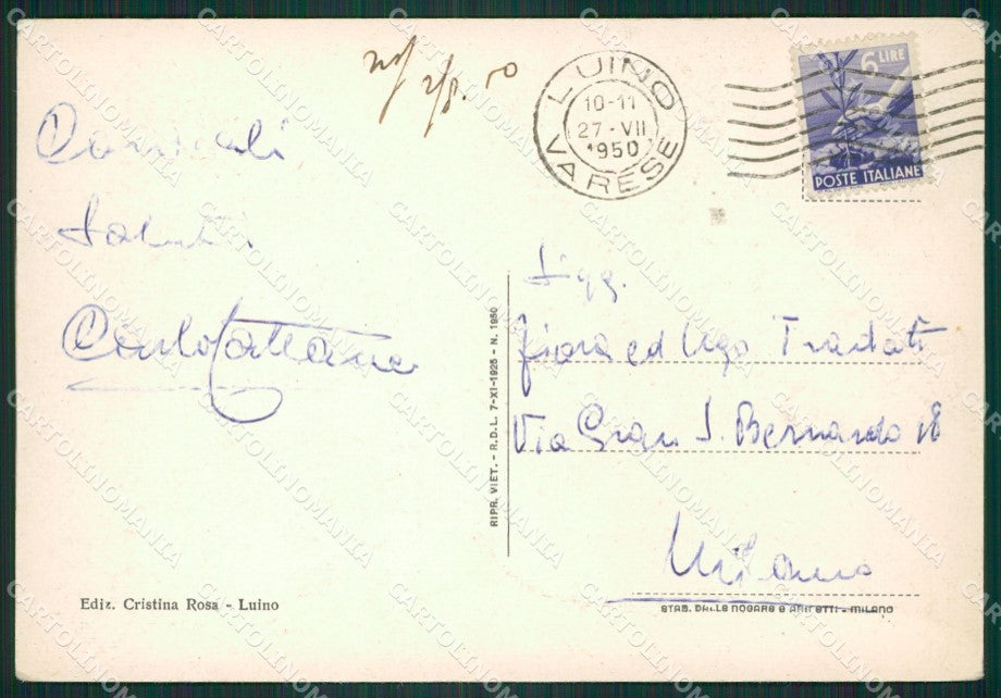 Varese Luino FG cartolina ZK4971 – retro