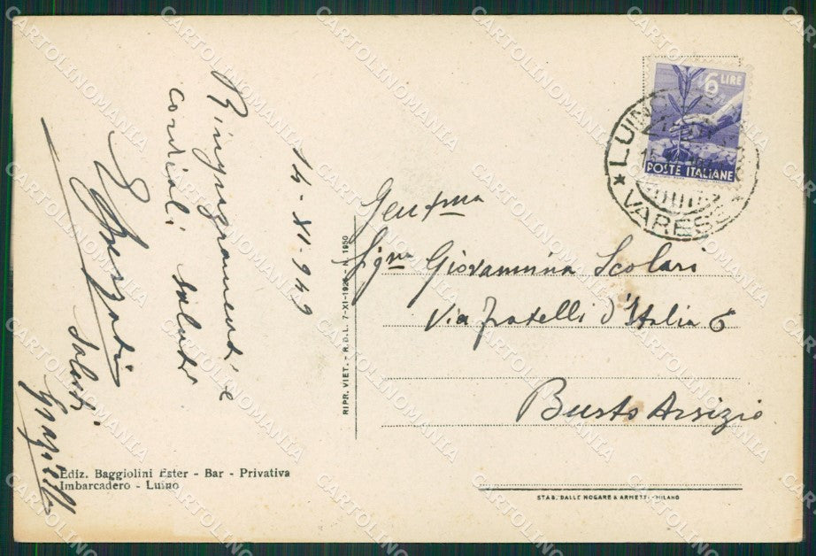 Varese Luino FG cartolina ZK4976 – retro