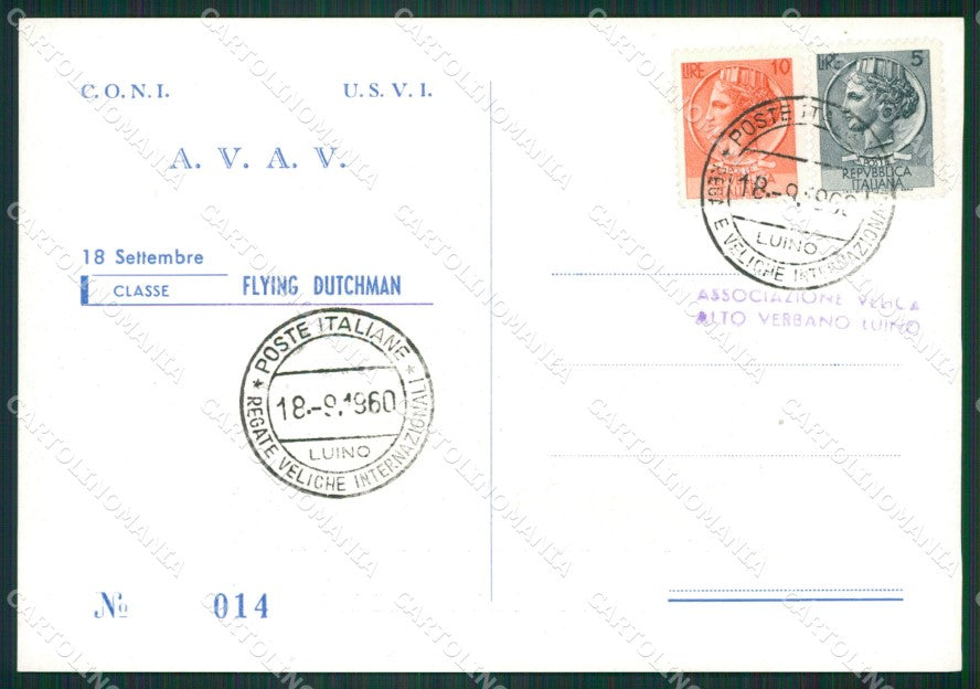 Varese Luino Regate Vela FG cartolina ZK4987 – retro