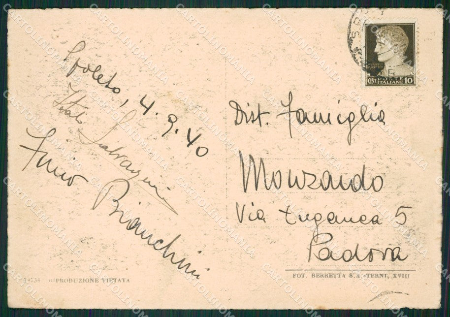 Perugia Spoleto FG cartolina ZK4994 – retro