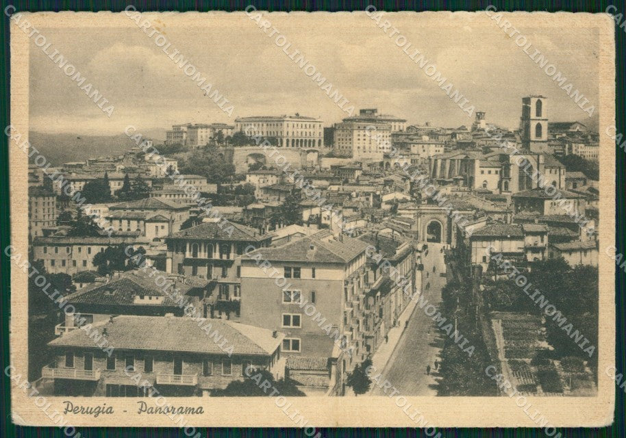 Perugia Città PIEGHINE FG cartolina ZK4999 – fronte
