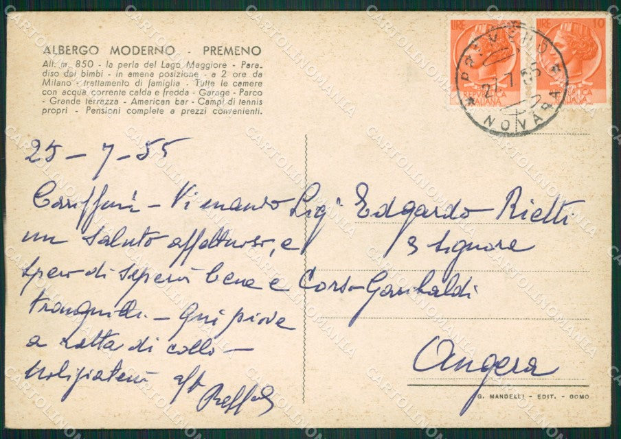 Verbania Premeno FG cartolina ZK5002 – retro