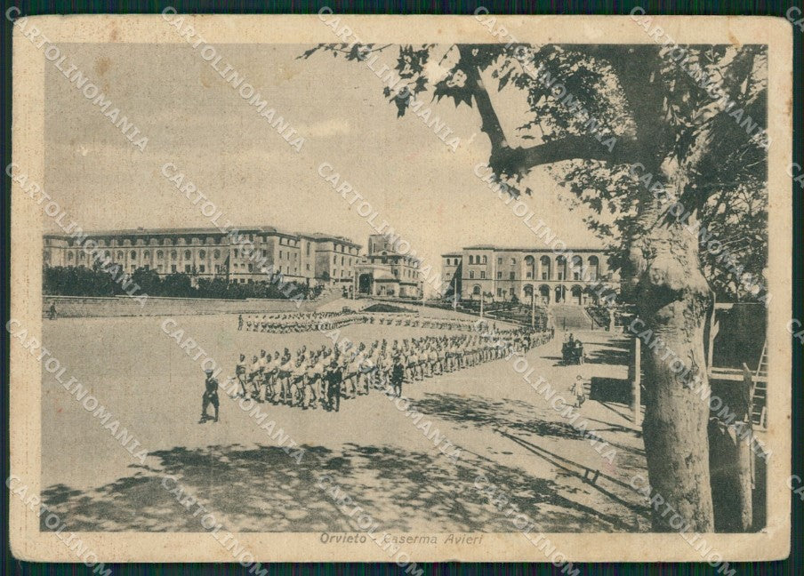 Terni Orvieto Caserma Militari PIEGA FG cartolina ZK5015 – fronte