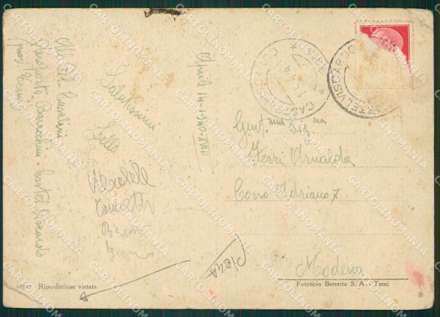 Terni Orvieto Caserma Militari PIEGA FG cartolina ZK5015 – retro