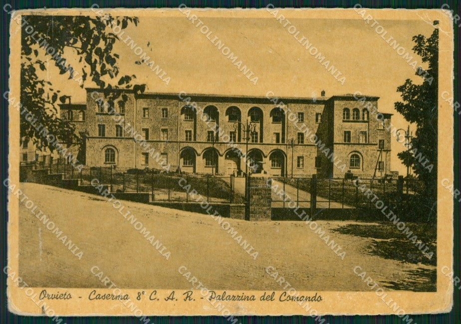 Terni Orvieto Caserma PIEGHINE FG cartolina ZK5016 – fronte
