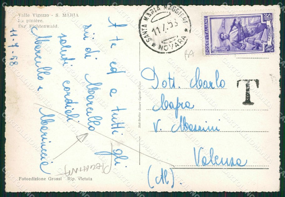 Verbania Santa Maria Maggiore PIEGHINA FG cartolina ZK5031 – retro