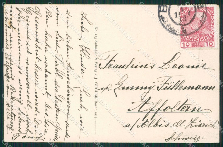 Bolzano Gries cartolina ZK5095 – retro