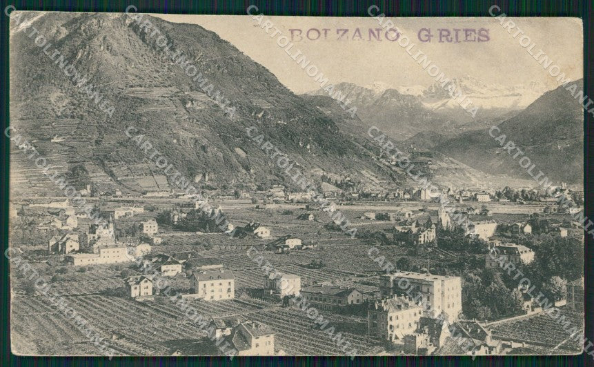 Bolzano Città Gries RIFILATA PIEGHINE cartolina ZK5104 – fronte