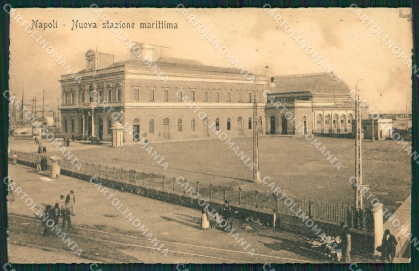 Napoli Città Nuova Stazione Marittima cartolina ZK5126 – fronte