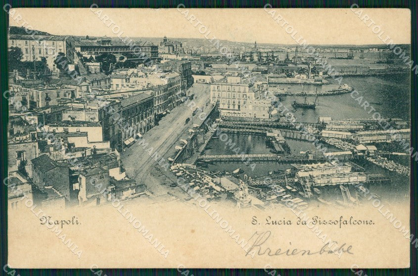 Napoli Pizzofalcone PIEGA cartolina ZK5129 – fronte