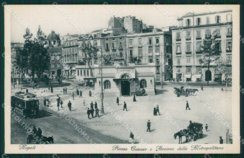 Napoli Città Stazione Metropolitana Tram Carrozze cartolina ZK5138 – fronte