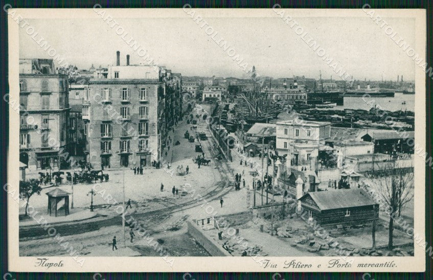 Napoli Città Porto Mercantile cartolina ZK5139 – fronte