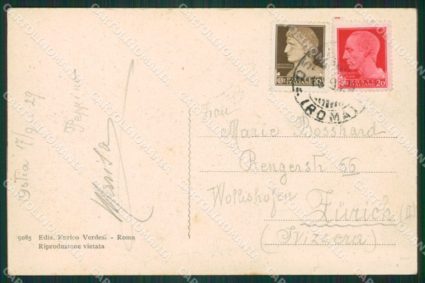 Roma Ostia a Mare cartolina ZK5165 – retro