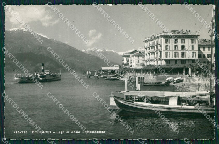 Como Bellagio Battello Barca Foto cartolina ZK5172 – fronte
