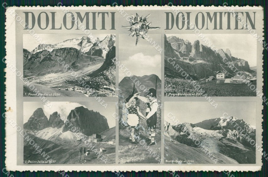 Trento Passo Pordoi Gardena Sella Marmolada ABRASA Foto cartolina ZK5180 – fronte
