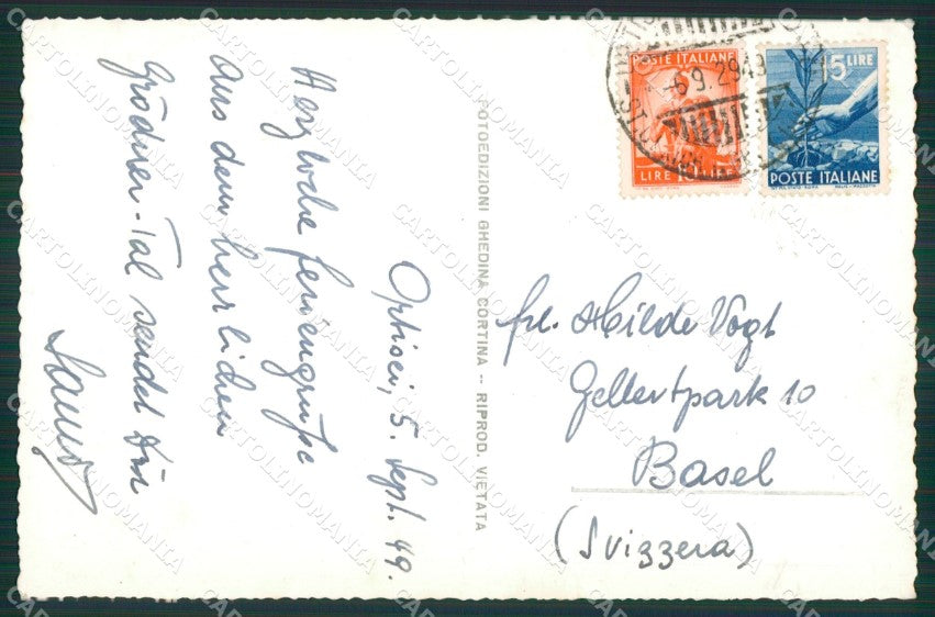 Bolzano Ortisei Foto cartolina ZK5182 – retro