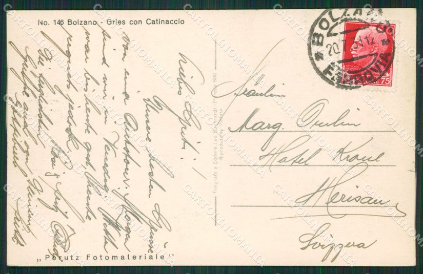 Bolzano Città Foto cartolina ZK5198 – retro