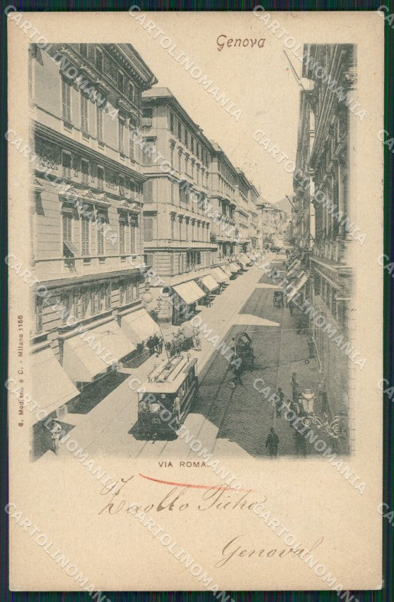 Genova Città TRAM cartolina ZK5212 – fronte