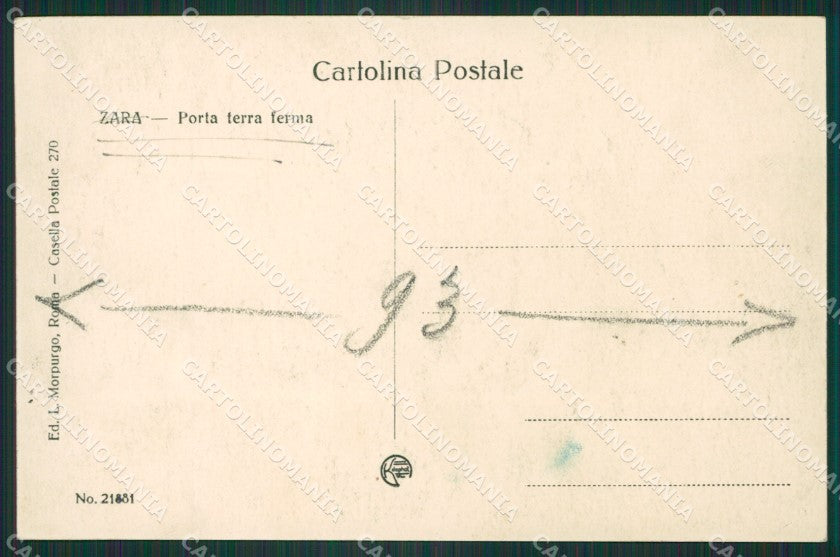 Croazia Dalmazia Zara Foto cartolina ZK5225 – retro