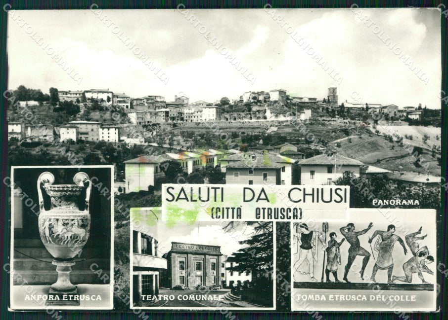 Siena Chiusi Saluti da COLLA Foto FG cartolina ZK5233 – fronte