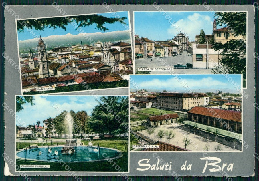 Cuneo Bra Saluti da Foto FG cartolina ZK5234 – fronte