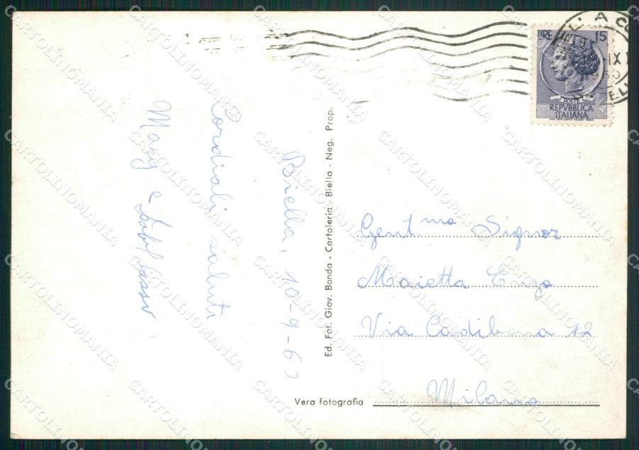 Biella Città Foto FG cartolina ZK5235 – retro