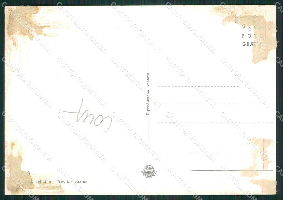 Savona Loano COLLA Foto FG cartolina ZK5240 – retro